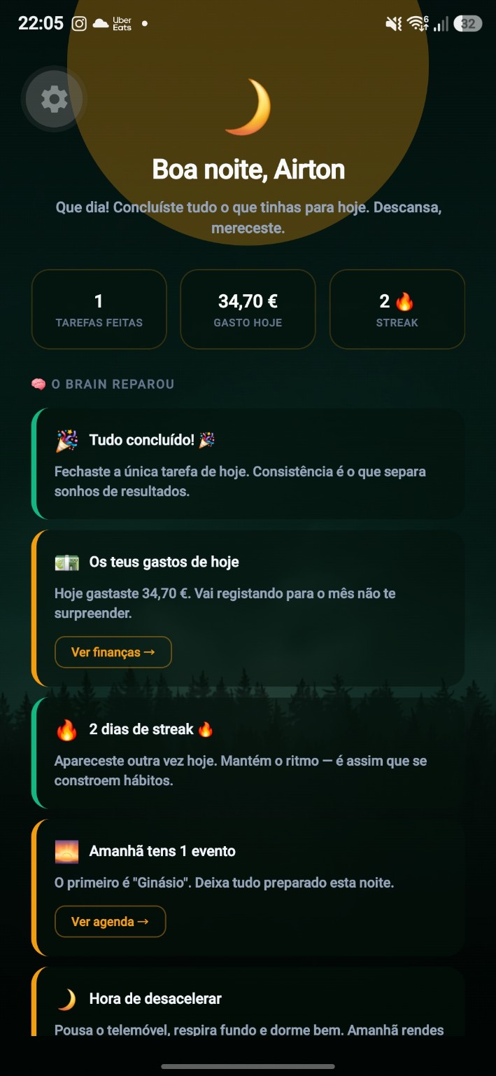O resumo da noite pelo Brain