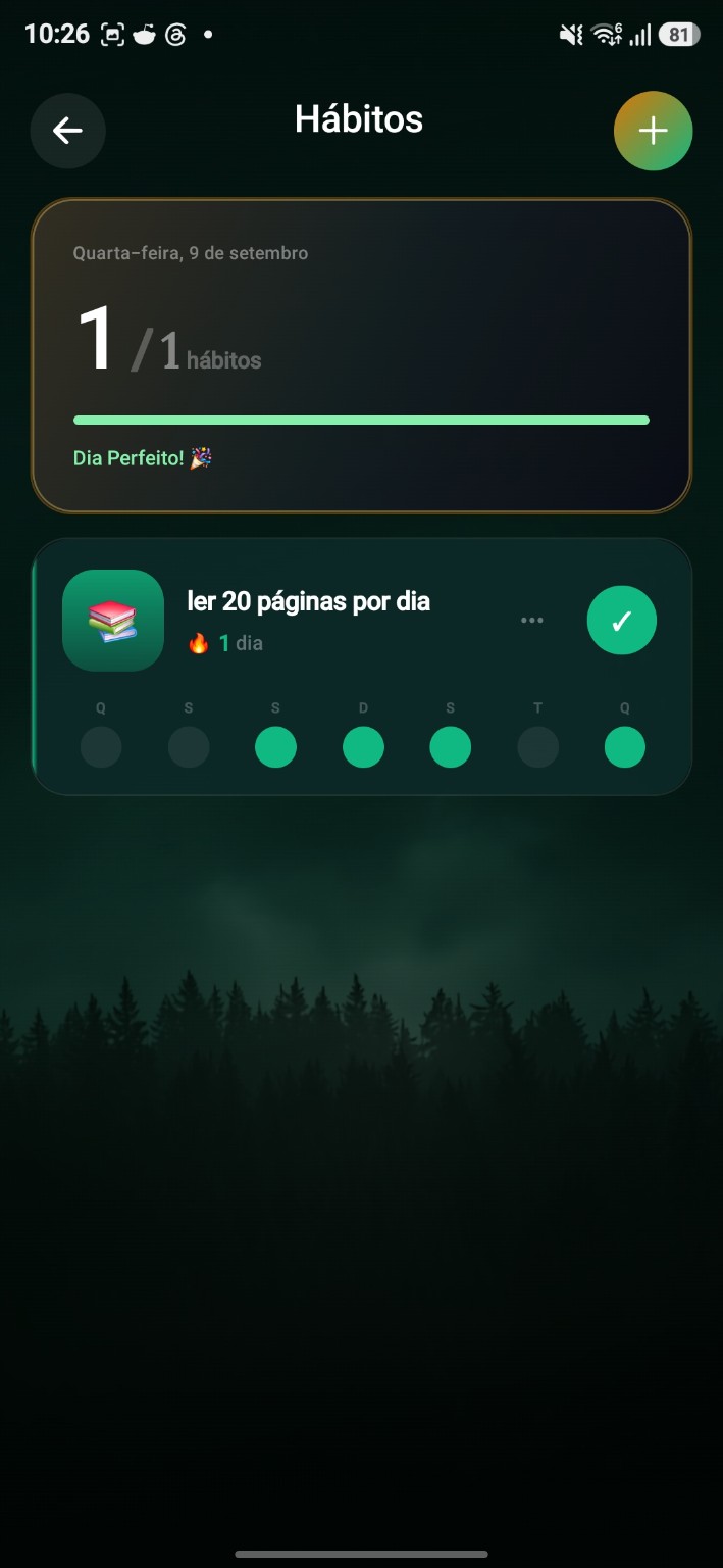 Hábitos da Tutaris com leitura diária e acompanhamento semanal
