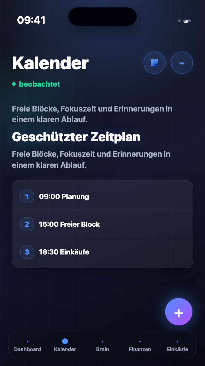 Ein Kalender, der das Leben um Termine versteht